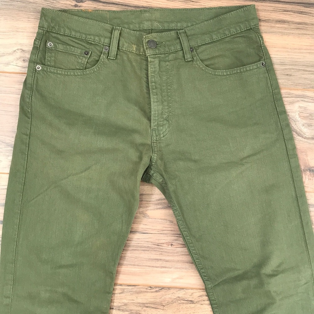 Olive Green Levi Jeans 513
